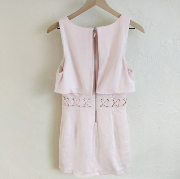 Lovers + Friends Blush Pink Suede Pristine Dress S - Picture 5 of 8